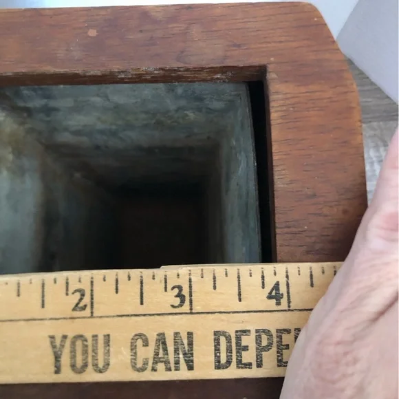 Handmade Wooden Rectangular Vase - Picture 9 of 12